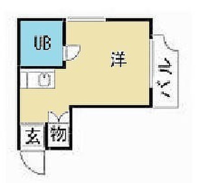 エールマンスリー横川 九番館 1R 間取り