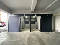 シャッター付バイクガレージ