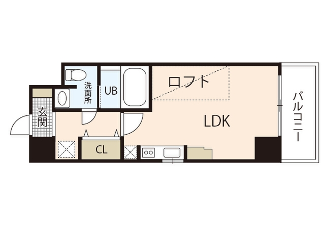 エールマンスリー大手町 壱番館 1R 間取り