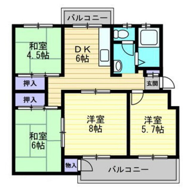 旭川ハイツ B棟