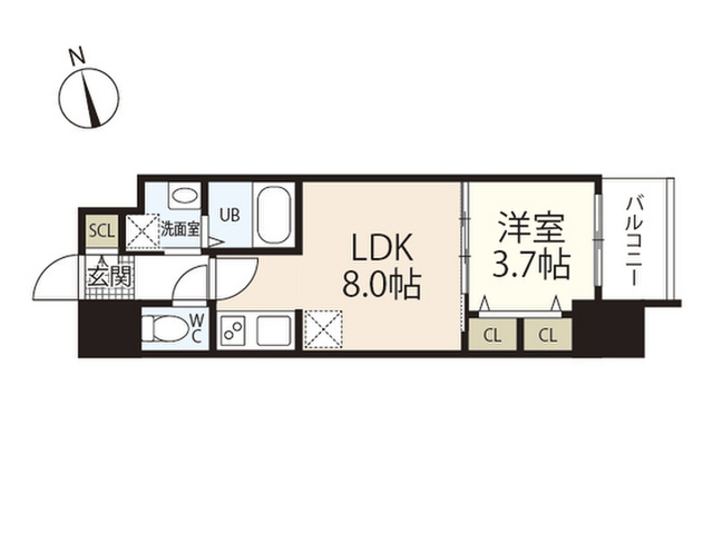 S-RESIDENCE国泰寺町二丁目