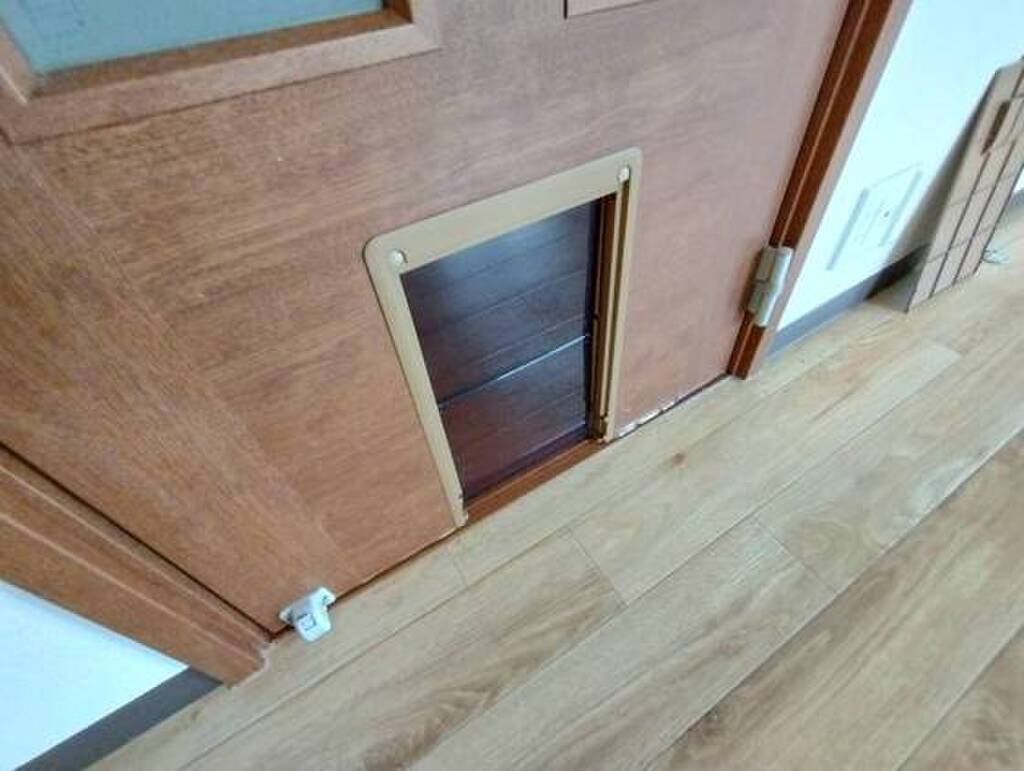 (16/23) 猫などが出入りできる扉です。 (16/23) 猫などが出入りできる扉です。