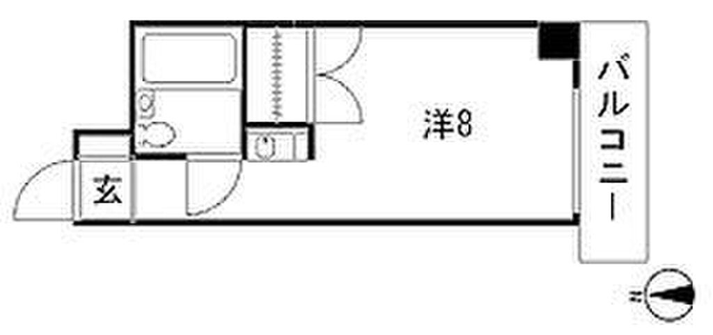 エールマンスリー十日市 1R 間取り